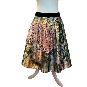 NWT Ted Baker London Ted Size 5/US 12 Ovald Glitch Floral Full Skirt